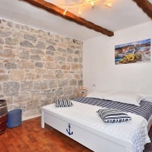 Interior design of a bedroom in a nautical style-3