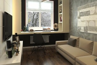 Design of a small 3-room apartment 63 sq. m. in a panel house