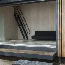 Modern design of a small private house in the forest-2