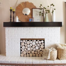 False fireplaces in the interior of the living room-17