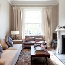 False fireplaces in the interior of the living room-9