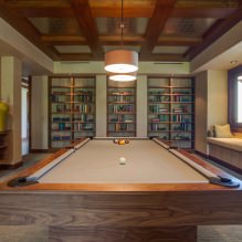 The interior of the billiard room in the house: design rules, photo-2