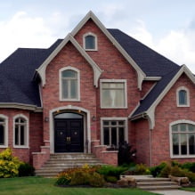 Brick facades of houses: photos, advantages and disadvantages-4