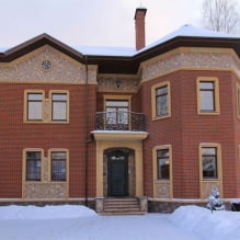 Brick facades of houses: photos, advantages and disadvantages-1