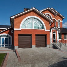 Brick facades of houses: photos, advantages and disadvantages-6