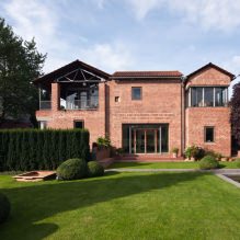 Brick facades of houses: photos, advantages and disadvantages-8