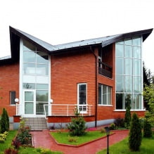 Brick facades of houses: photos, advantages and disadvantages-7