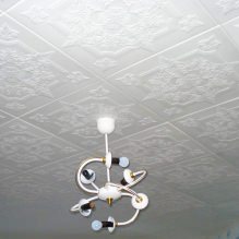 Foam ceiling tiles: pros and cons, stages of gluing-9