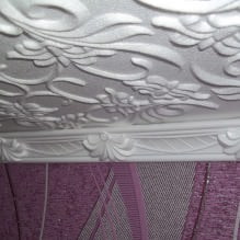 Foam ceiling tiles: pros and cons, stages of gluing-3