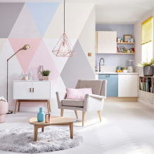 Interior in pastel colors: features, choice of wallpaper, style, combinations-14